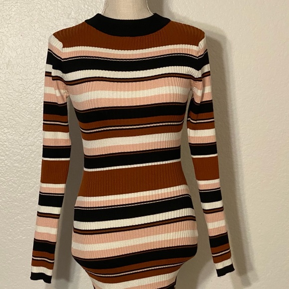 Say What Multi Stripe Bodycon Dress - Picture 8 of 10